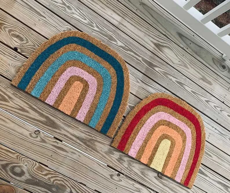 7. Alfombra arcoíris