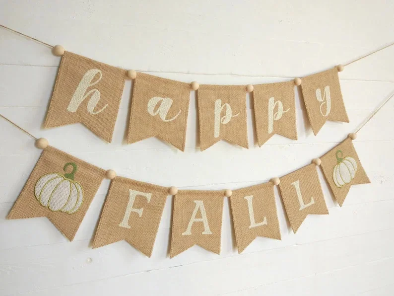 2. 奶油风格的秋季横幅