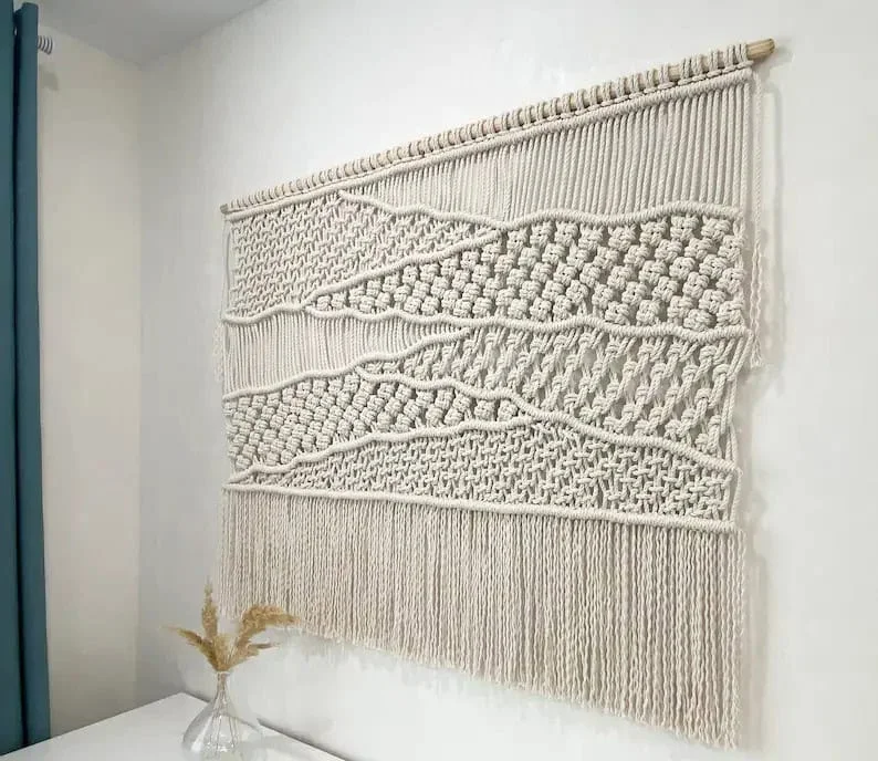 3. Decoración colgante de macramé trenzado