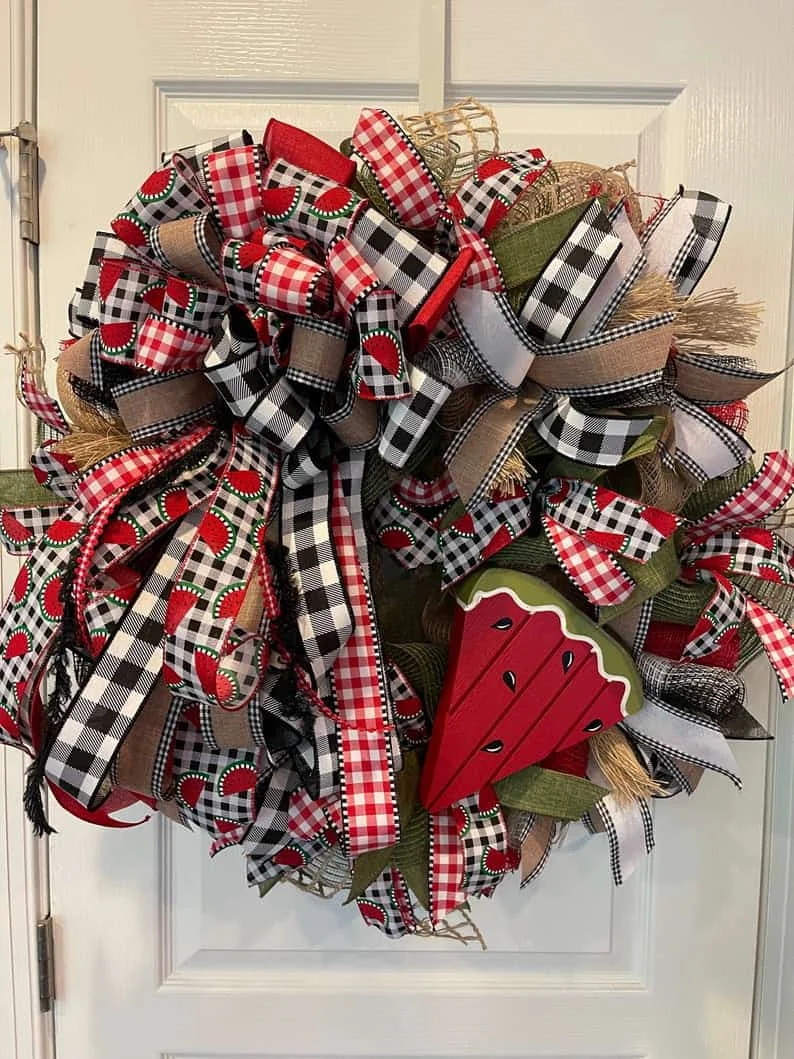 7. 乡村风格西瓜篮子