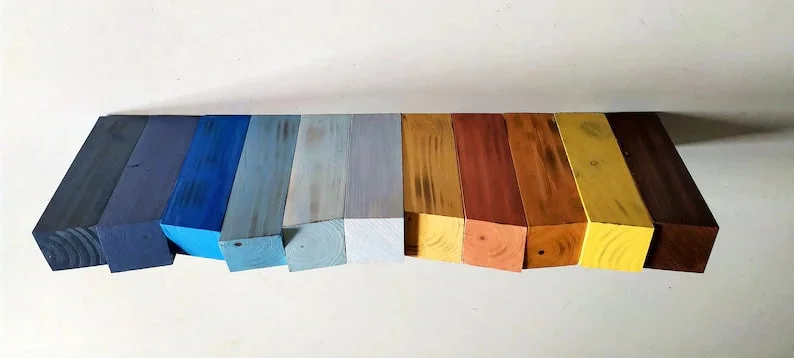 Colorful Floating Shelf