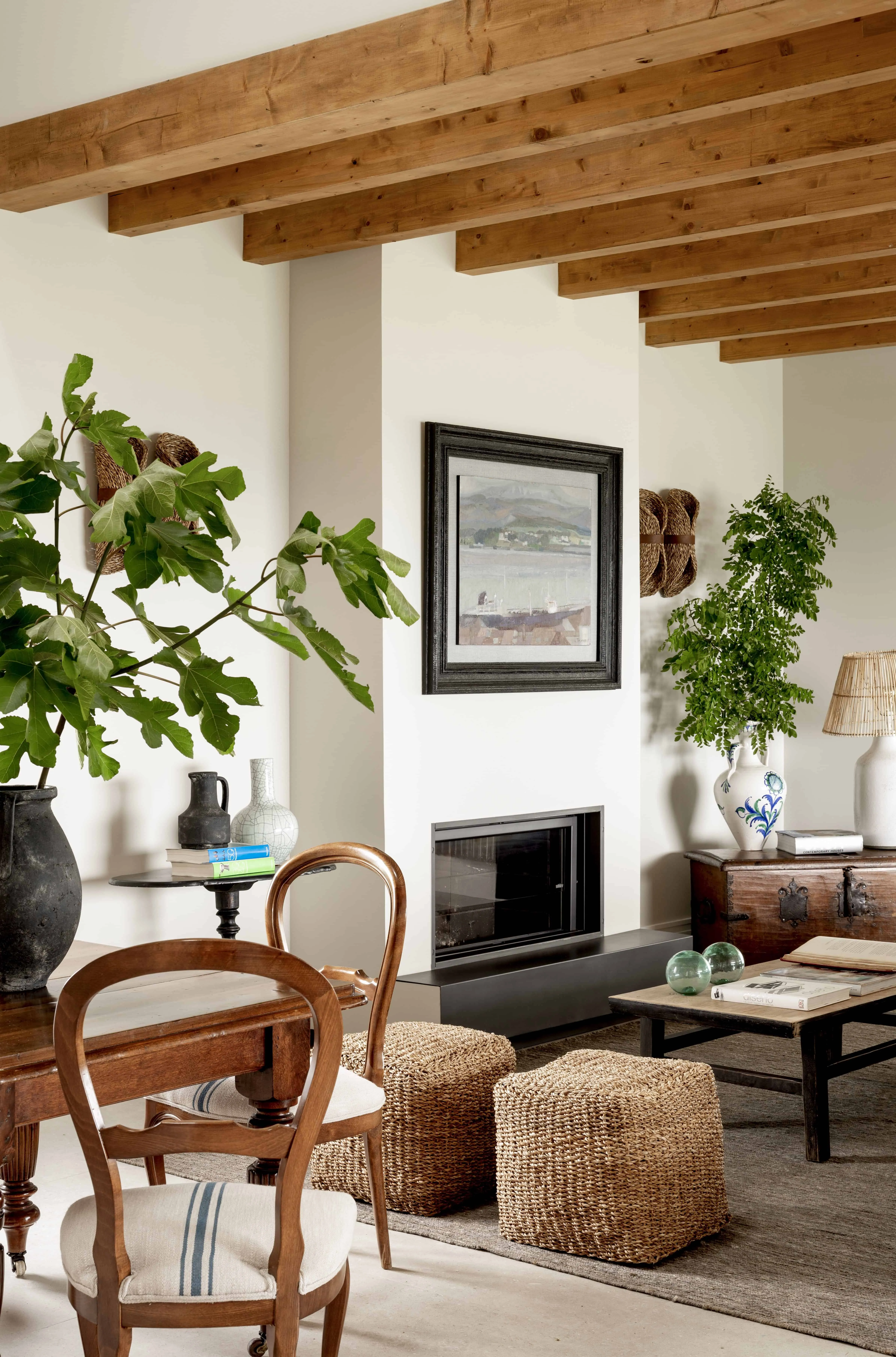 高窗向自然开放的房屋