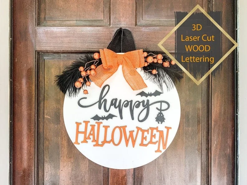 5. Щасливого Хеллоуїну, знак для дверей