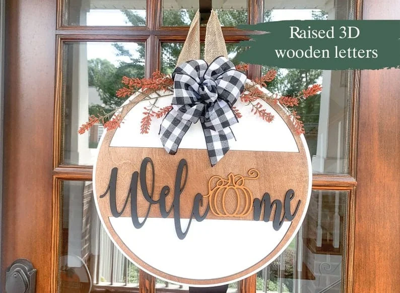 2. 欢迎秋天，门挂装饰