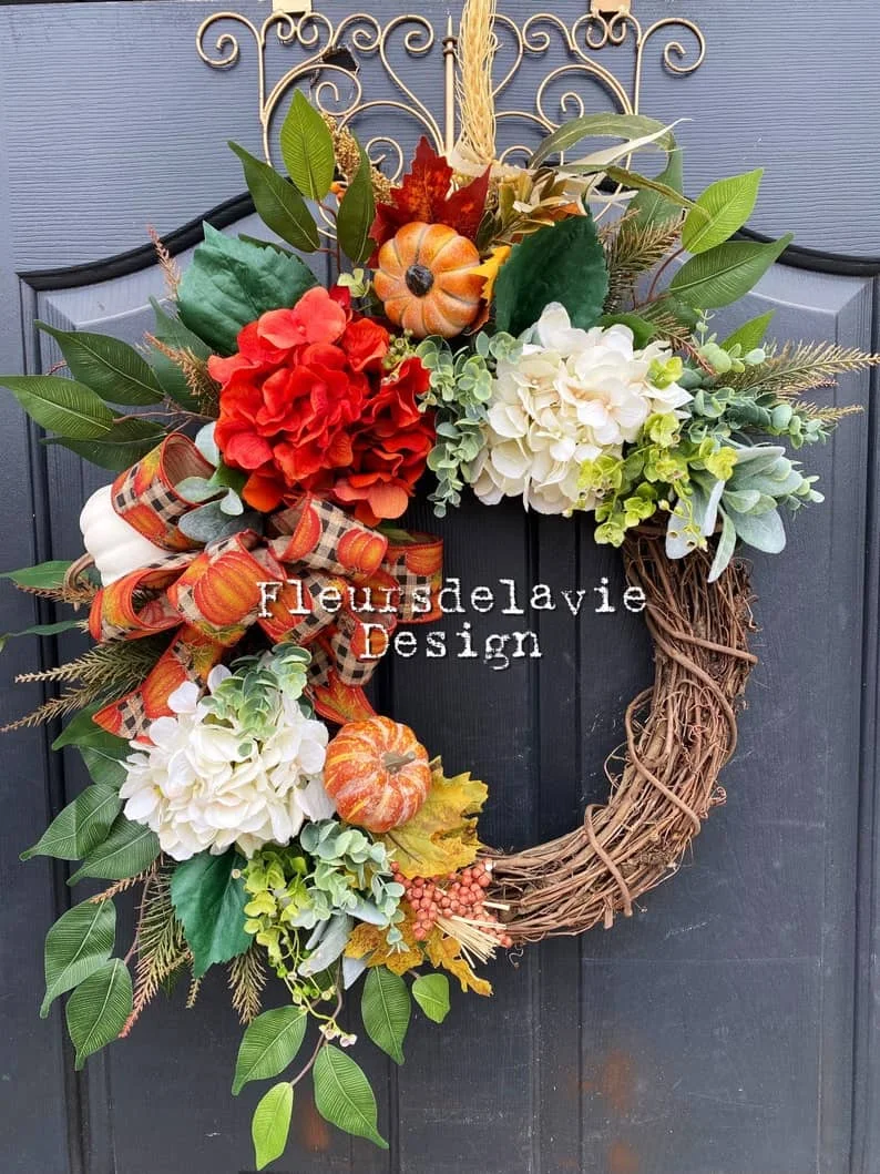 9. Autumn Door Wreath