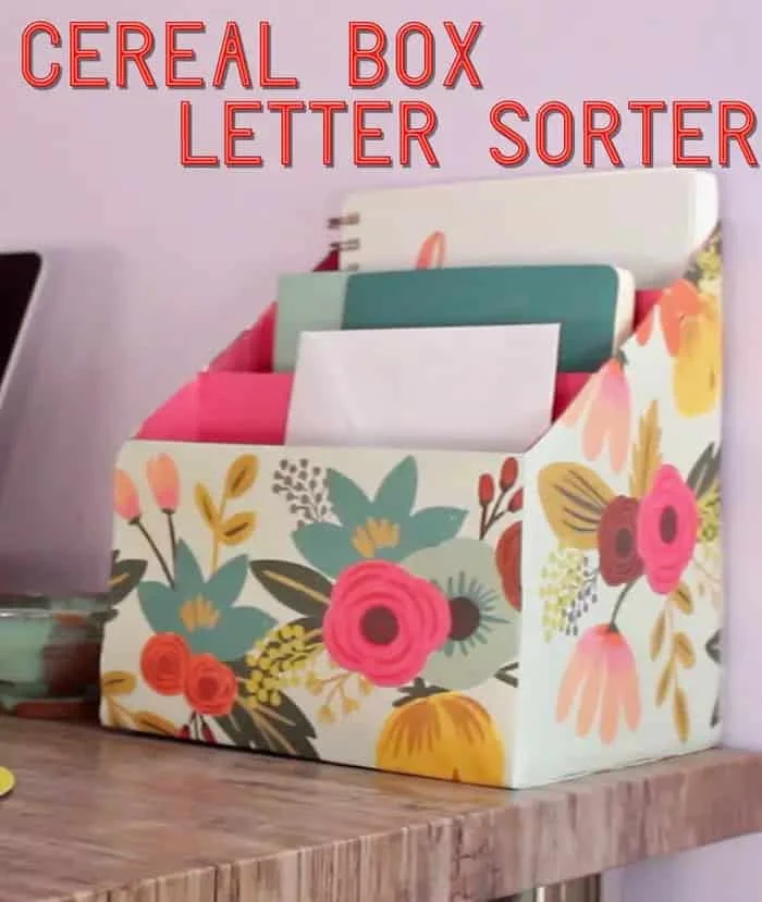 10. 再利用燕麦盒制作邮件分拣器