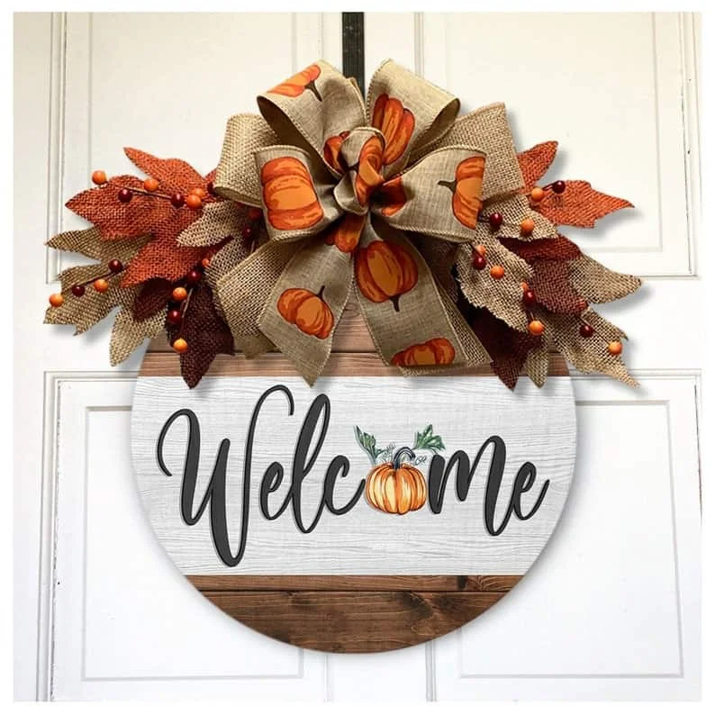 4. 欢迎番茄，白色门牌