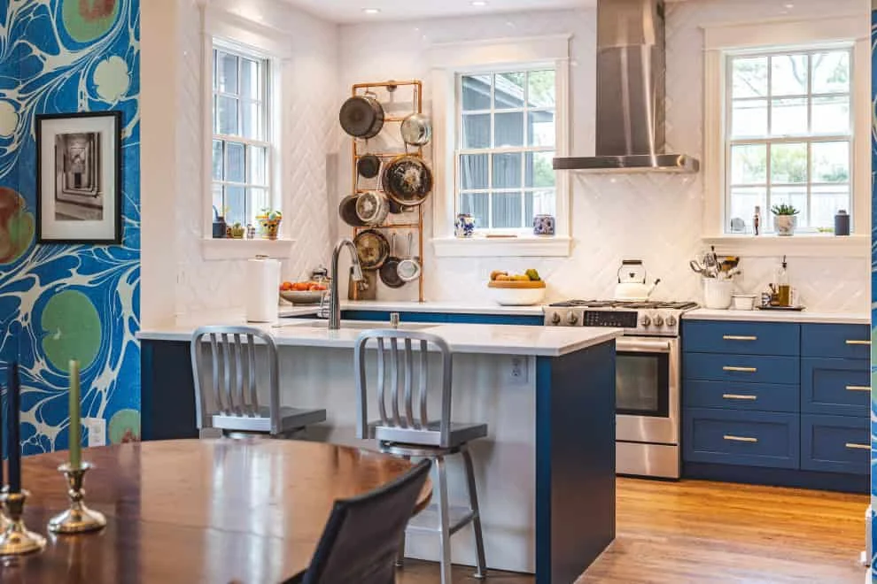 4. Еклектична кухня та гостьова кімната у Вашингтоні, штат Д.C.