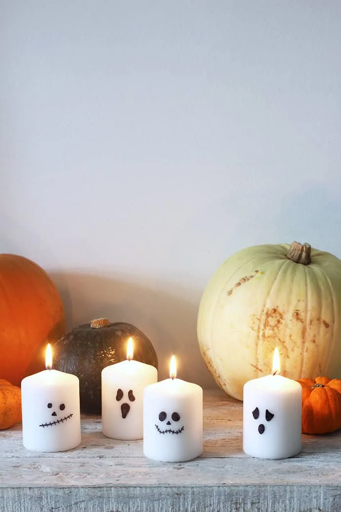8. VELAS DIY SUPER FÁCILES DE HALLOWEEN