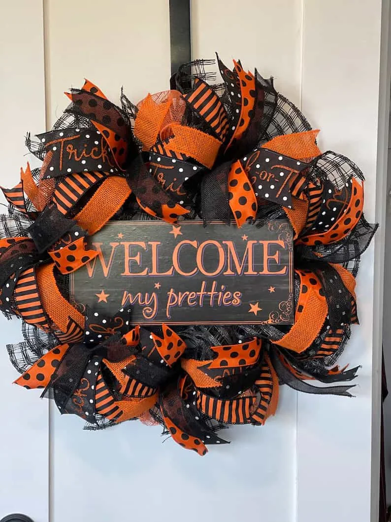 可爱万圣节花环