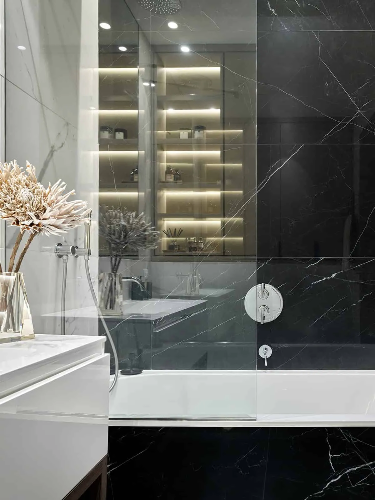 Neva Towers Apartment Restoration by INRE Studio in Moscow, Russia