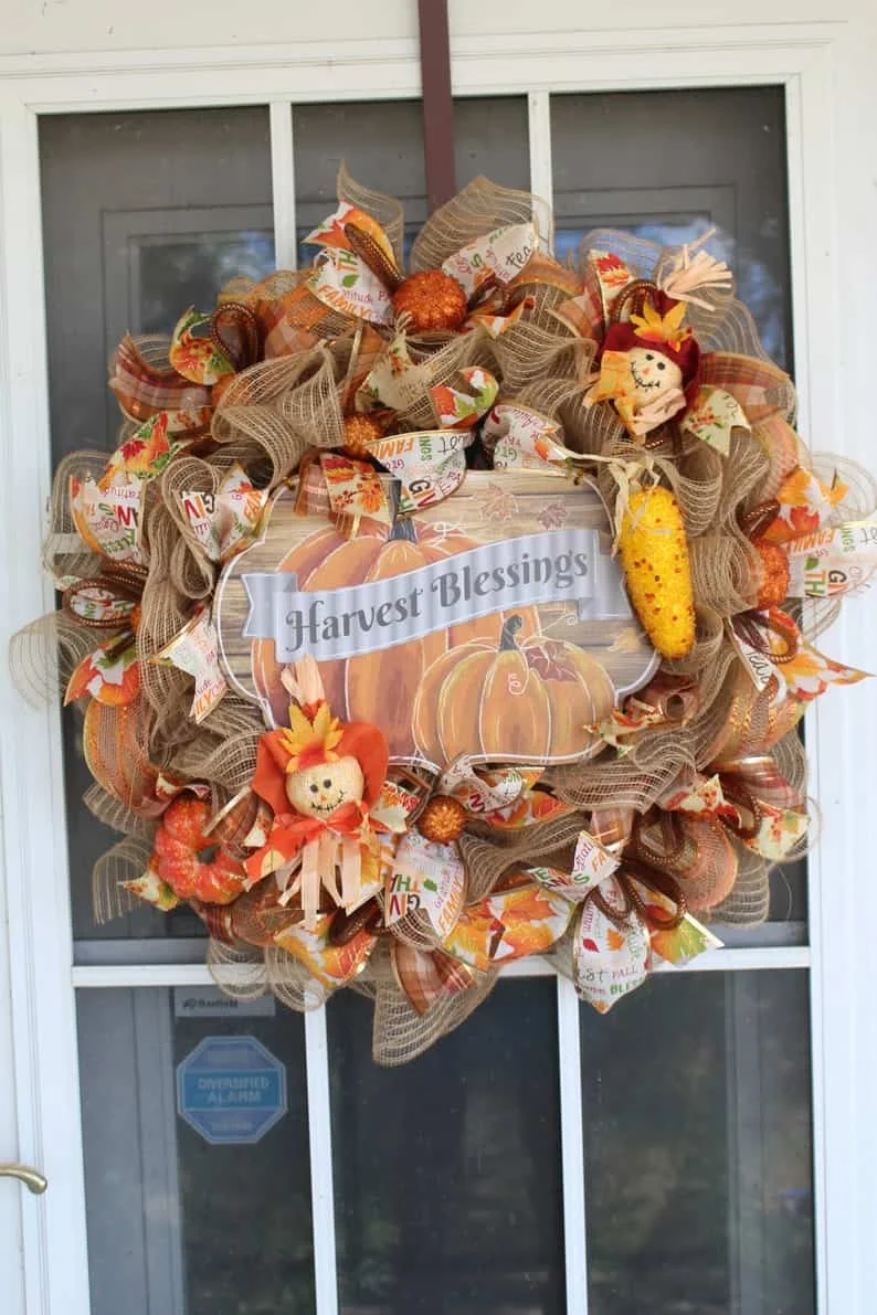 7. Harvest Blessings Wreath