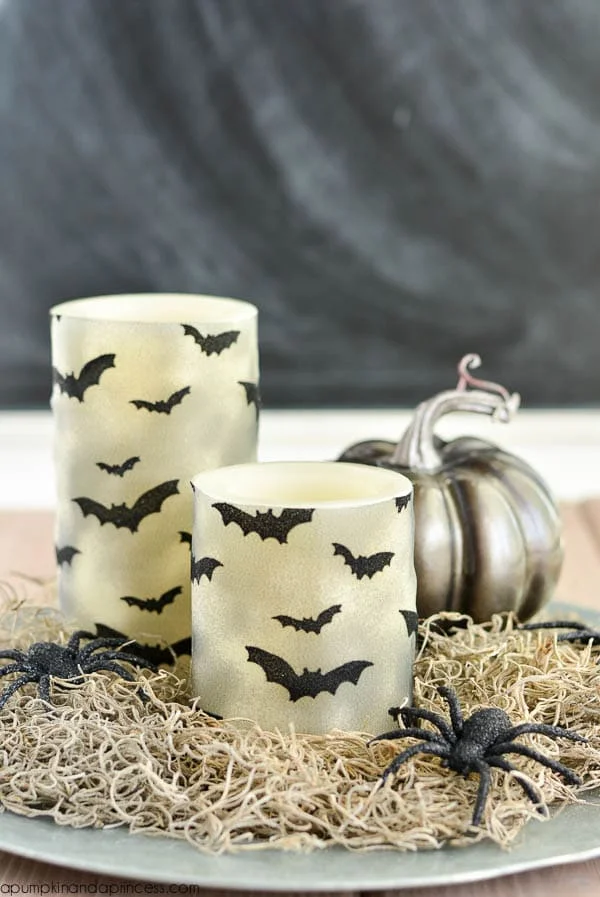6. VELAS DECORADAS PARA HALLOWEEN