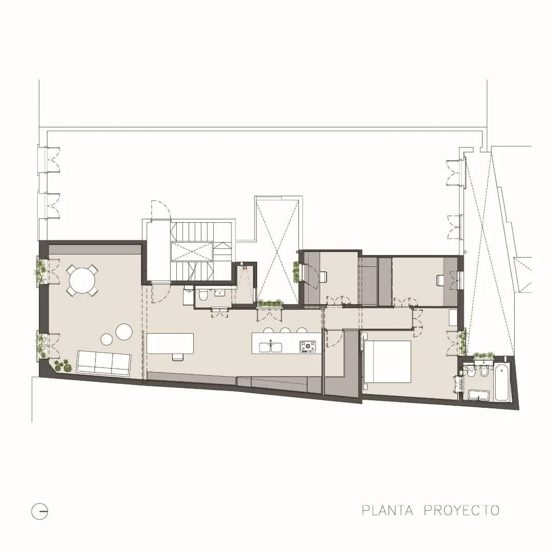 巴塞罗那El Fil Verd公寓a+e项目，西班牙