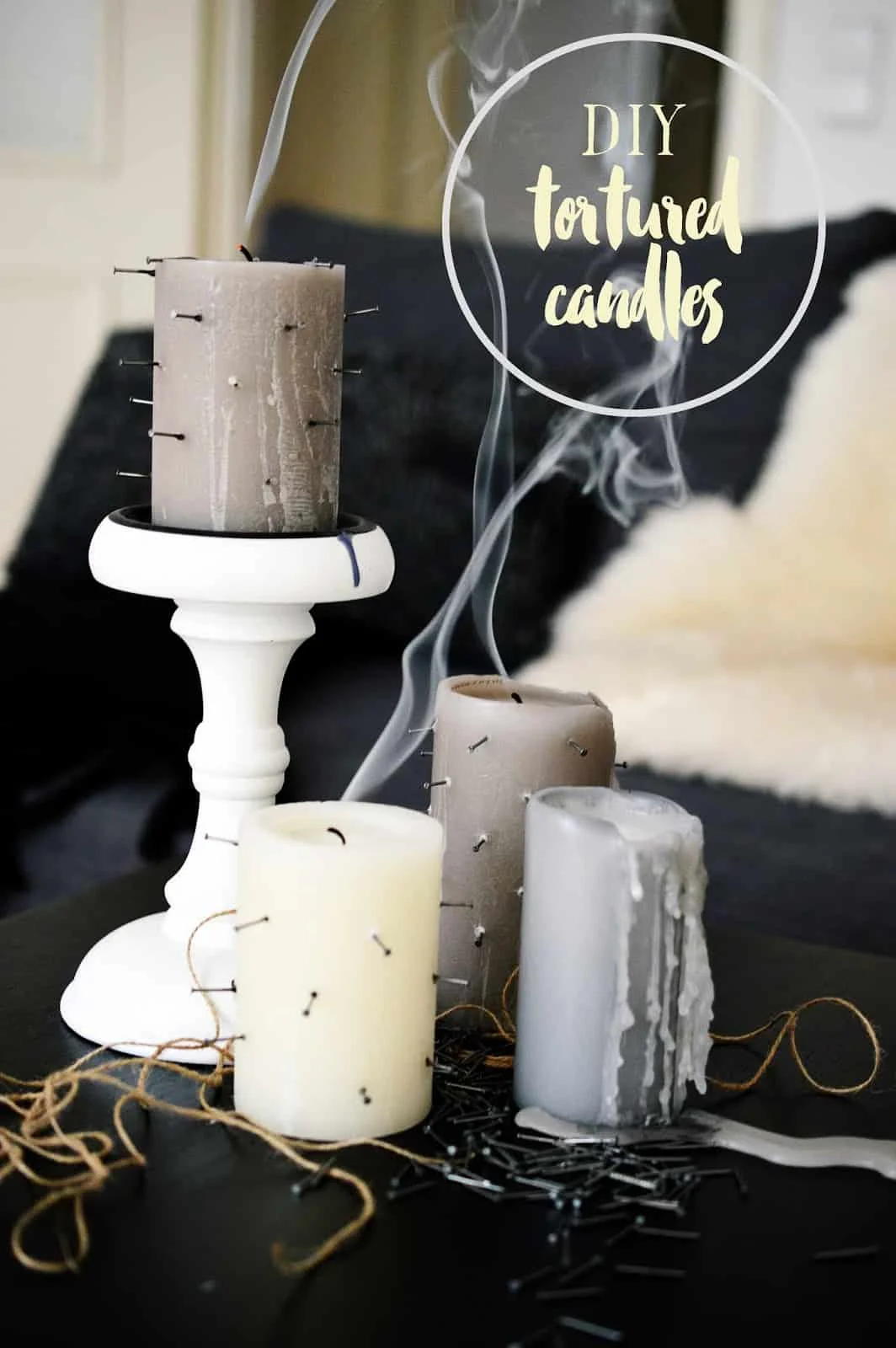 12. VELAS TORMENTADAS DIY