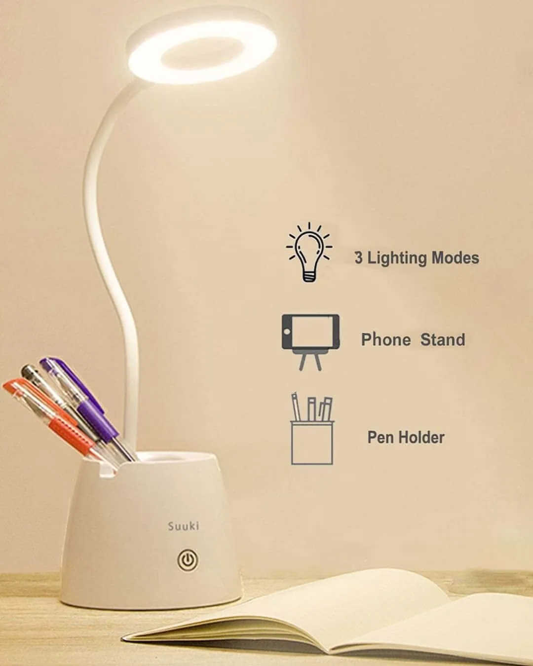 5款台灯，为工作/学习桌提供照明