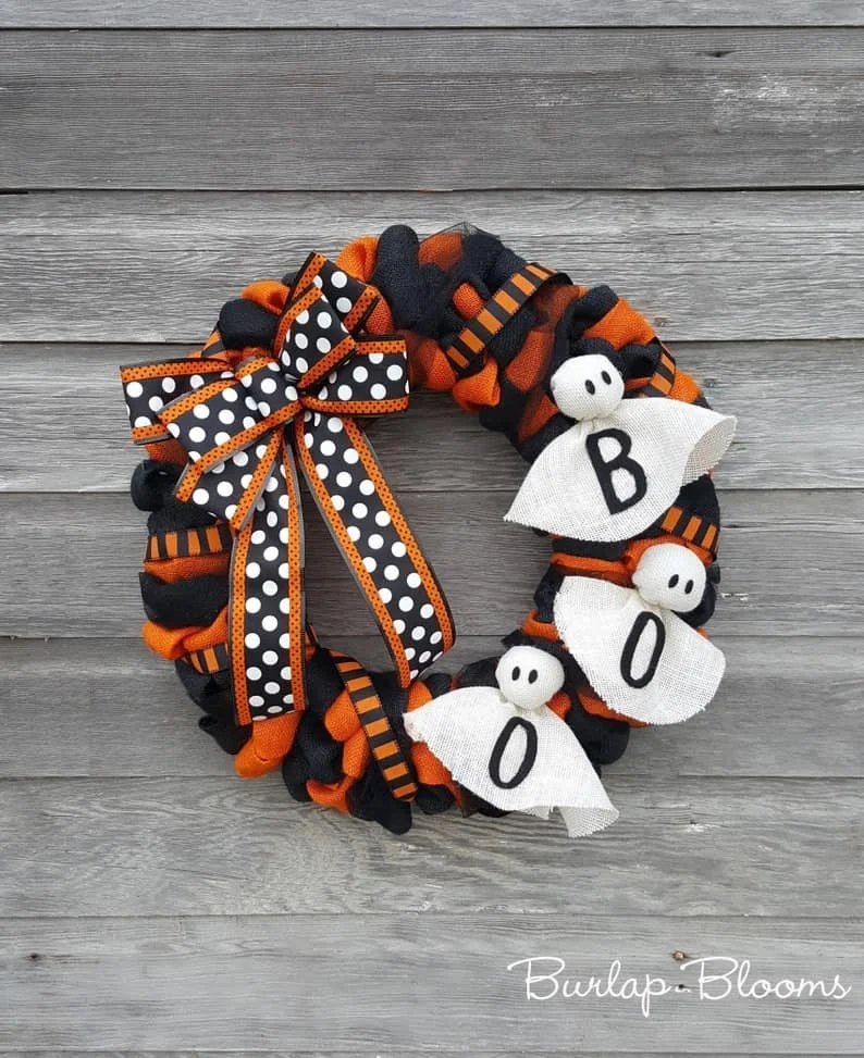 4. Ramo de terciopelo de Halloween