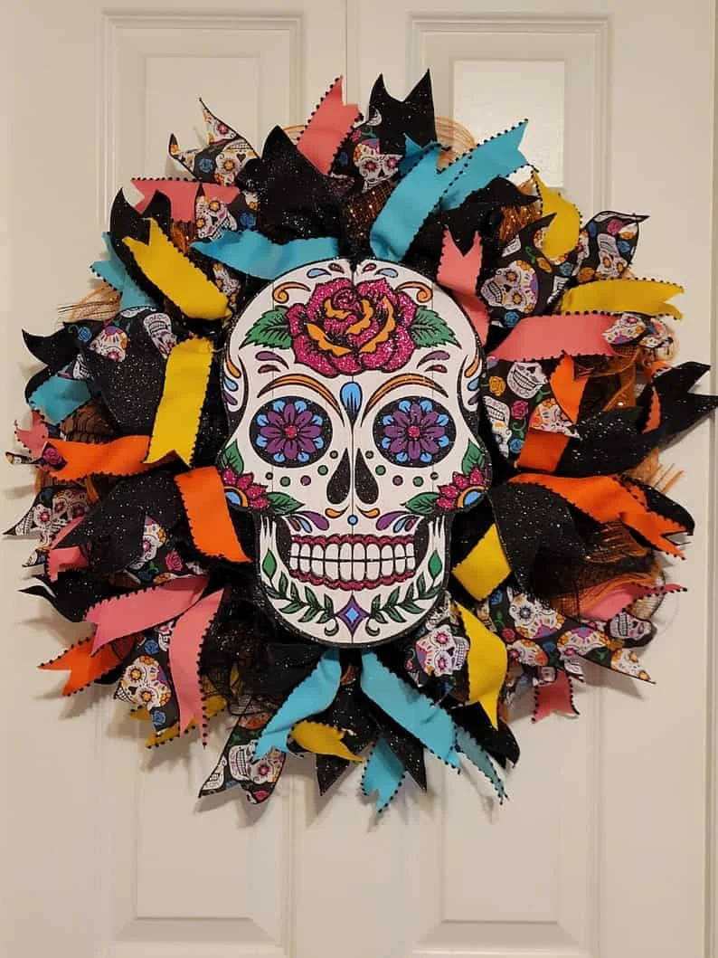 13. Ворітник із цукровим черепом Дня мертвих