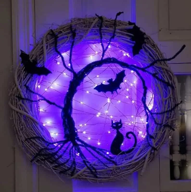 3. Венок із підсвічуванням Хеллоуїн