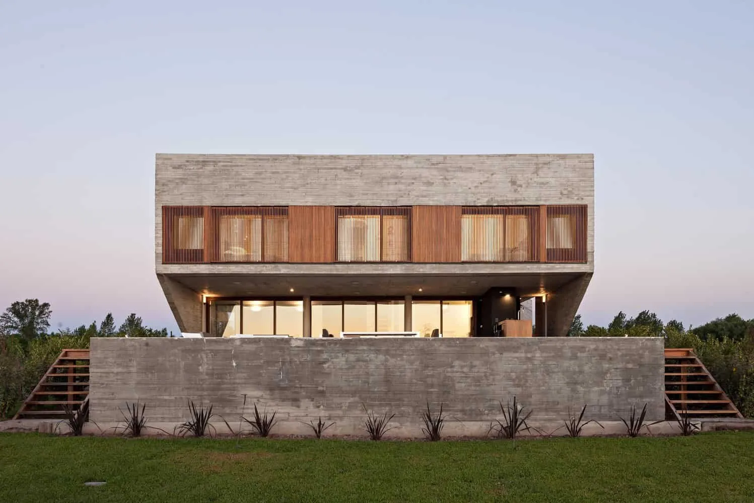 House N by A3 Luppi Ugalde Winter in Belen de Escobar, Argentina