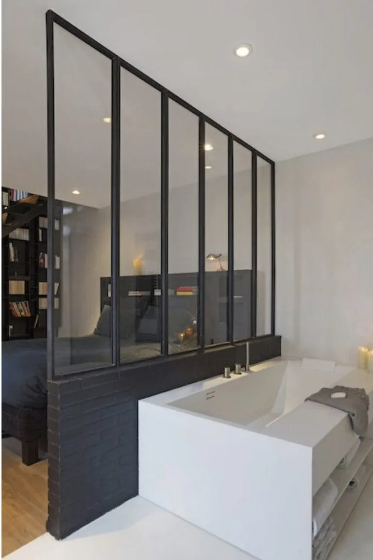 Glasdach in der Badewanne