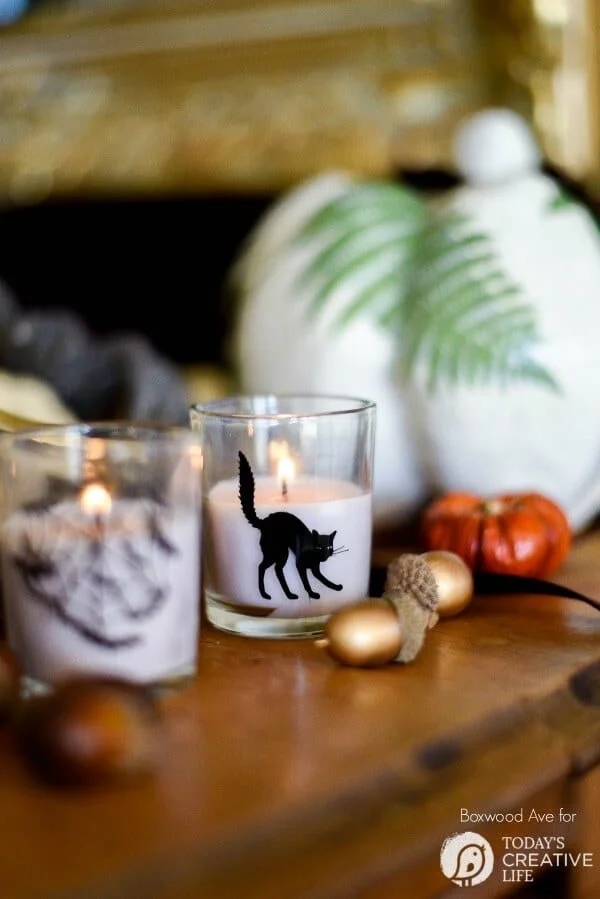2. Velas DIY para Halloween