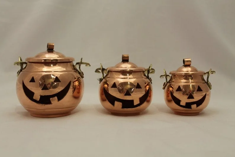 6. 手工铜制杰克灯笼万圣节灯饰