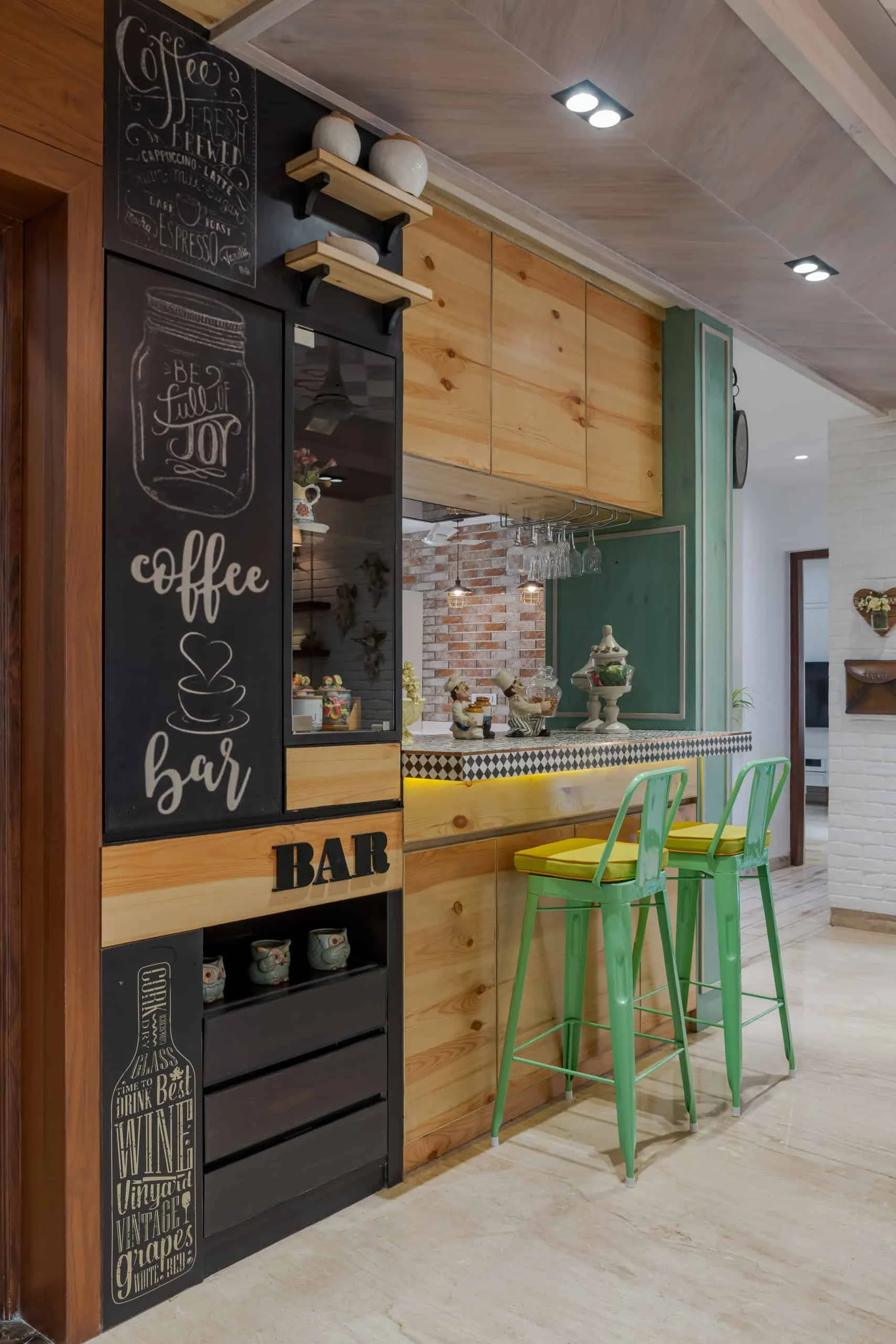 5. Vollständiger eklektischer Homebar