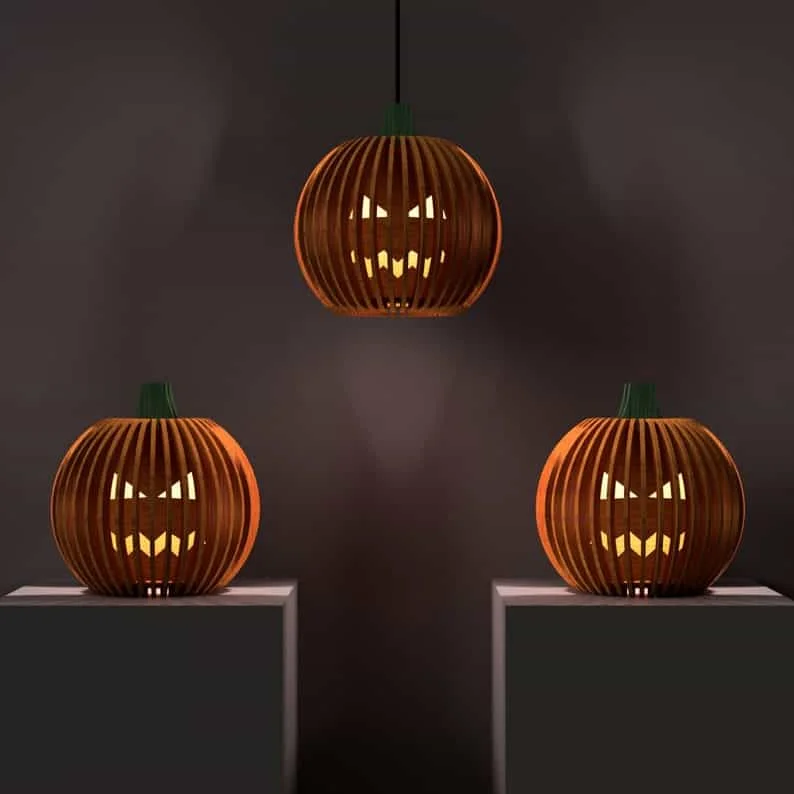 15. 独特的万圣节西瓜灯饰