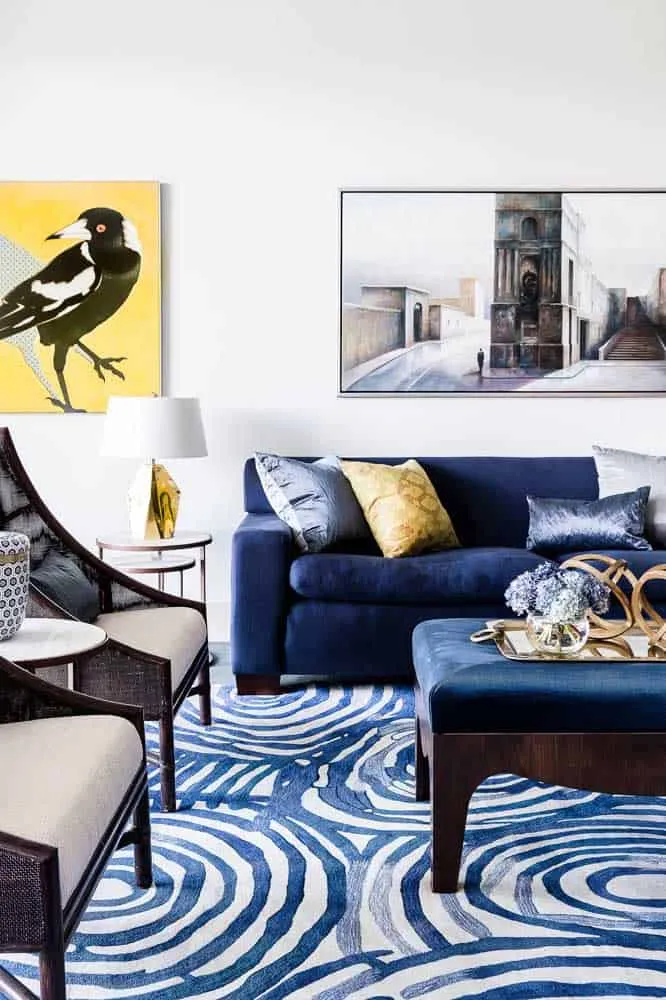 如何选择和搭配您一直想要的蓝色地毯