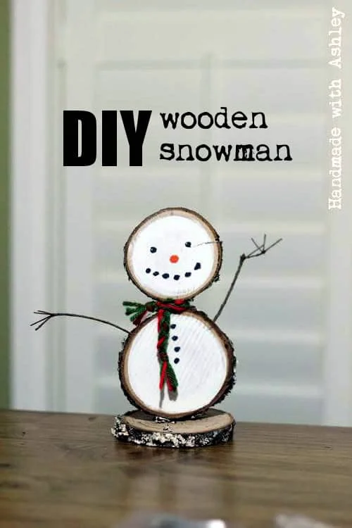 16. Wooden Decorative Snowman