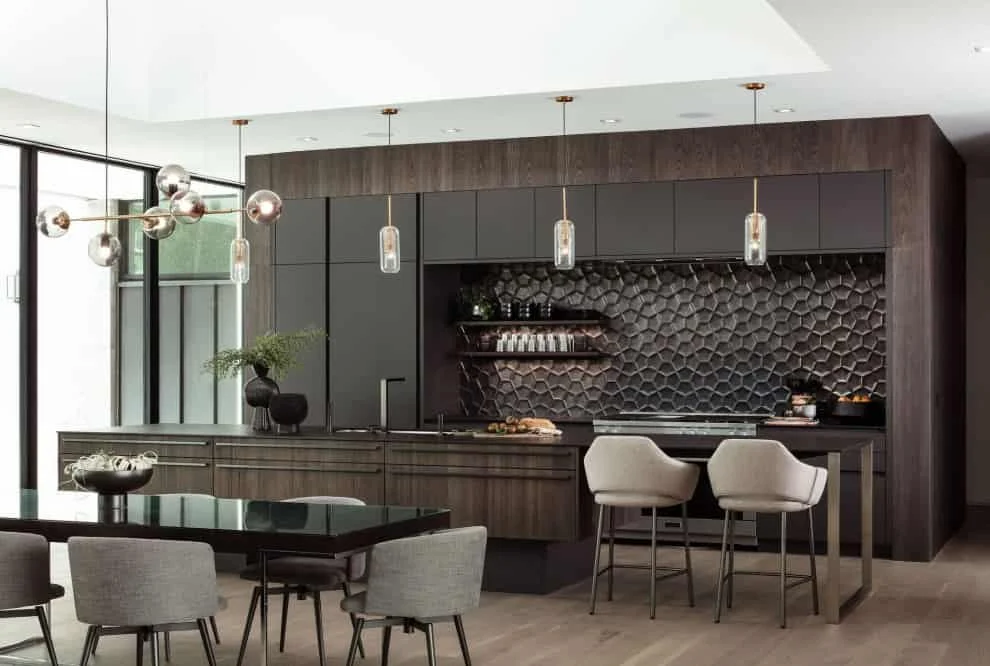 13. 灰色哑光漆STATIN和木制伯加莫贴面