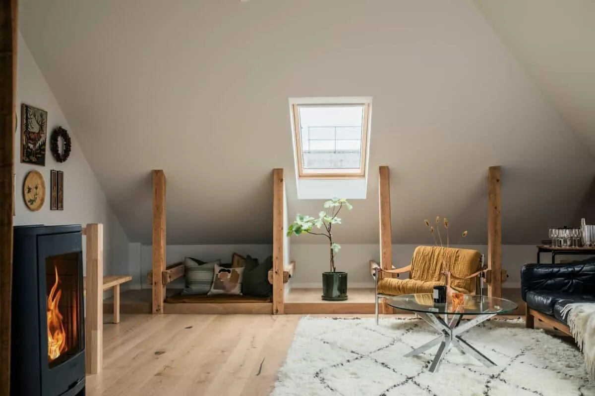 斯德哥尔摩南部温馨复古复式公寓