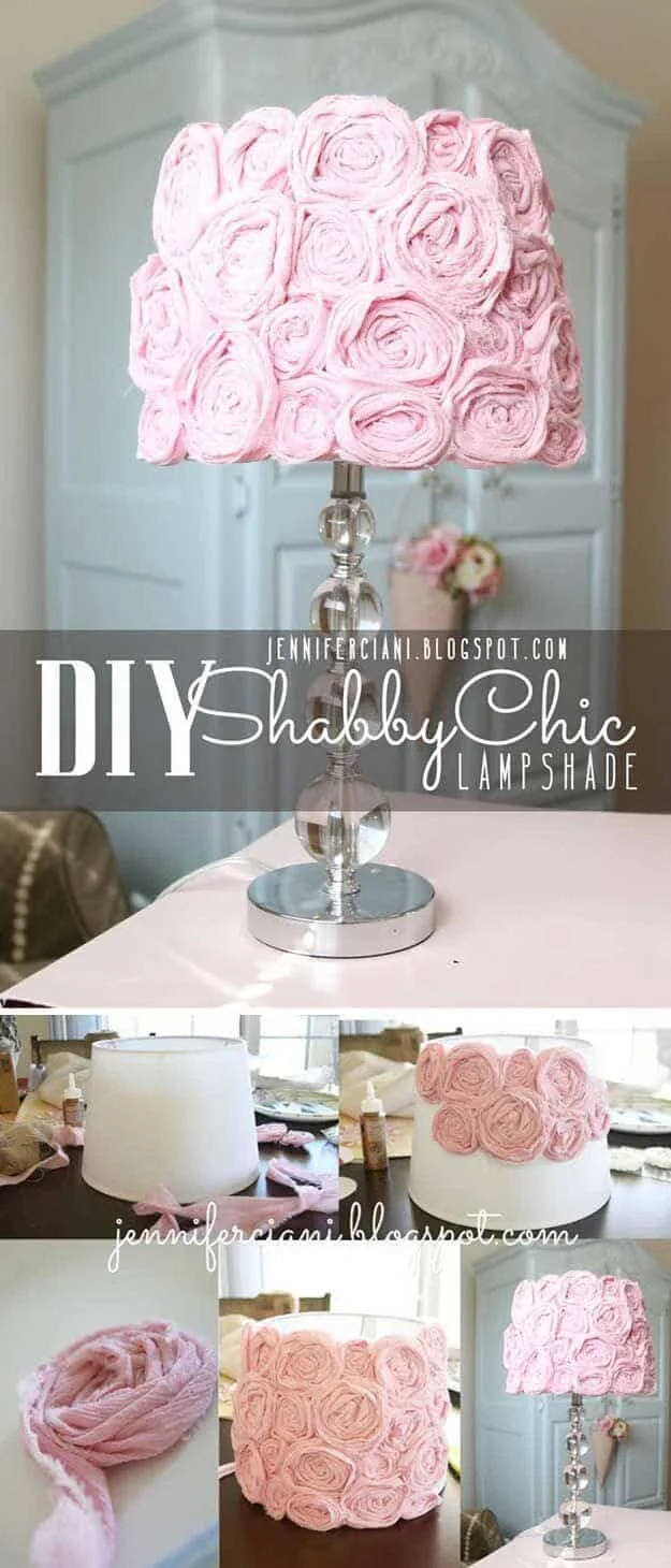 3. DIY Shabby Chic Lampshade