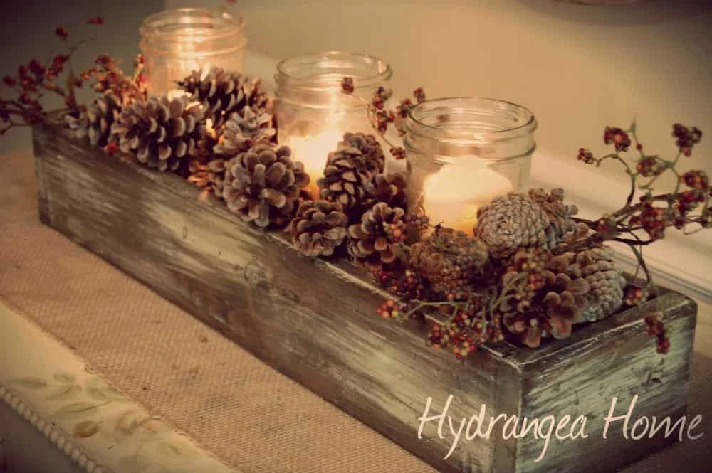 1. Rustic Crate Votives Holder