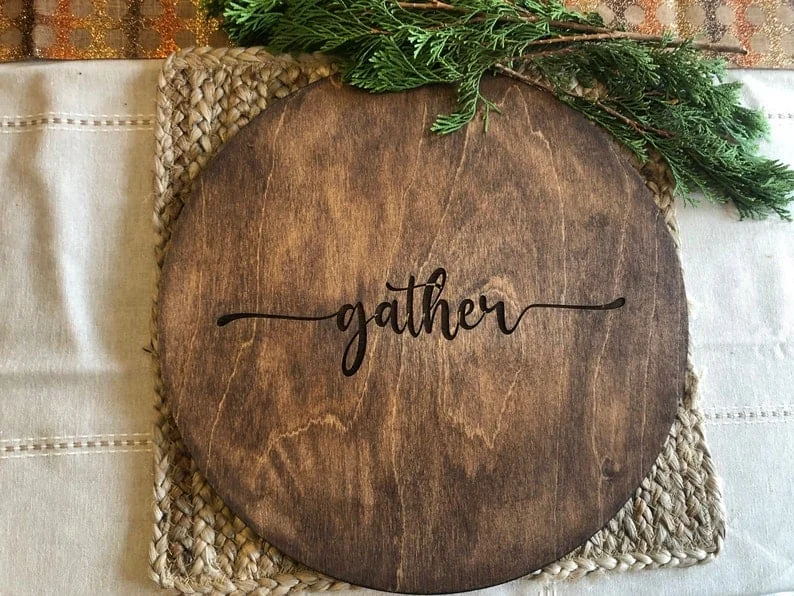 6. Holzschale für einen Bauernmittagstisch