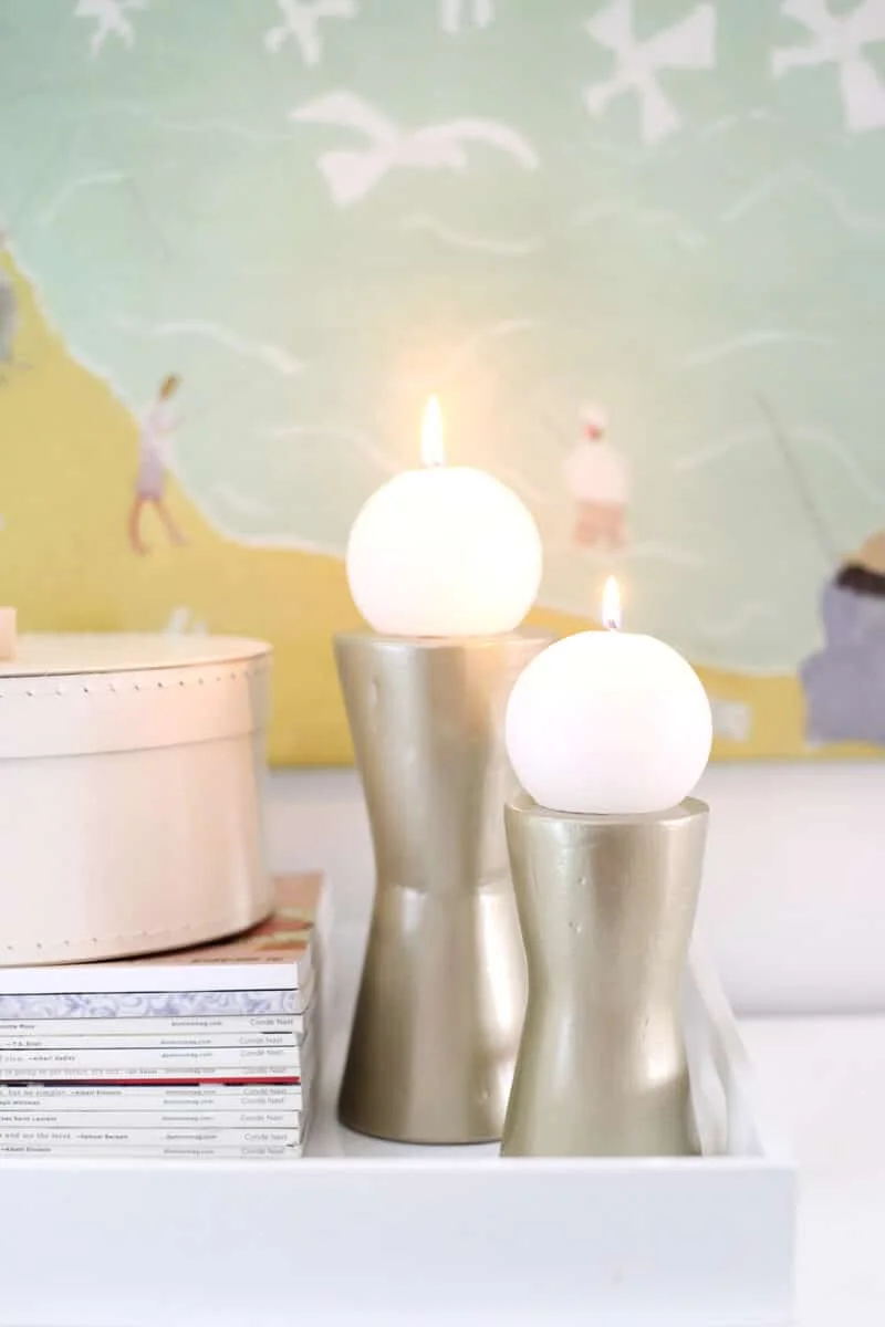 9. Portavelas metálicas modernos hechos a mano