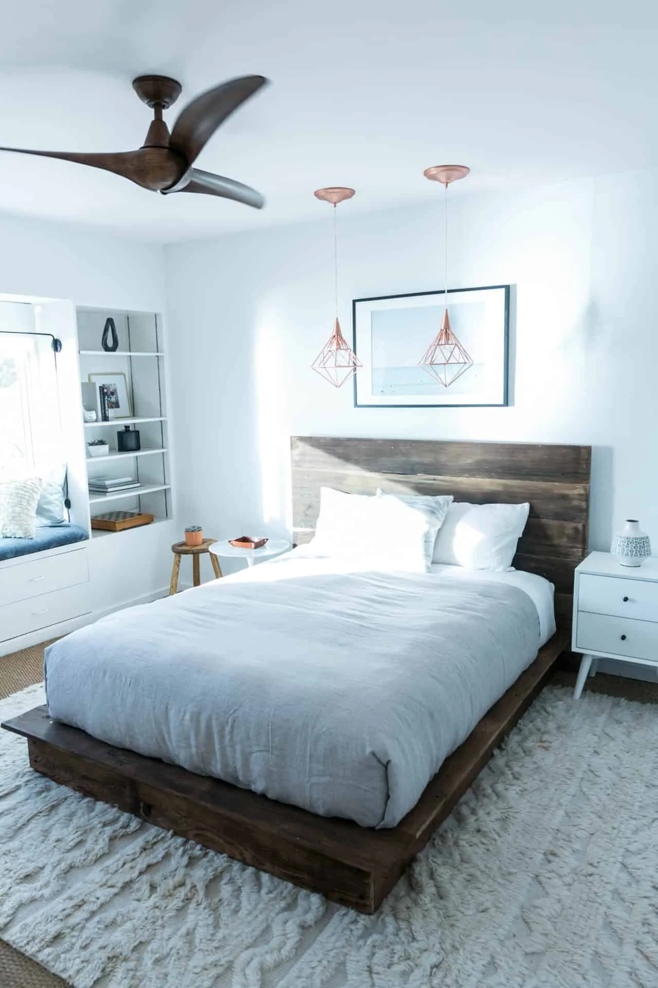 8. DIY Reclaimed Wood Platform Bed