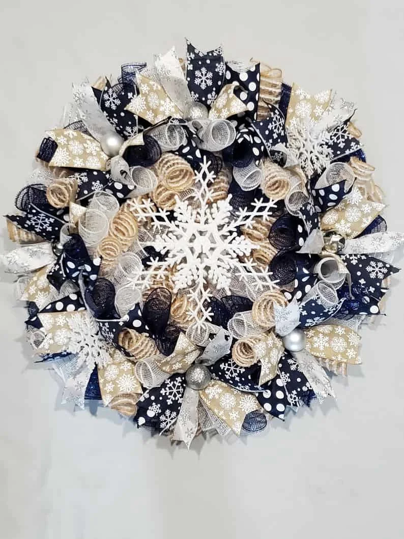 15. Guirnalda de copo de nieve