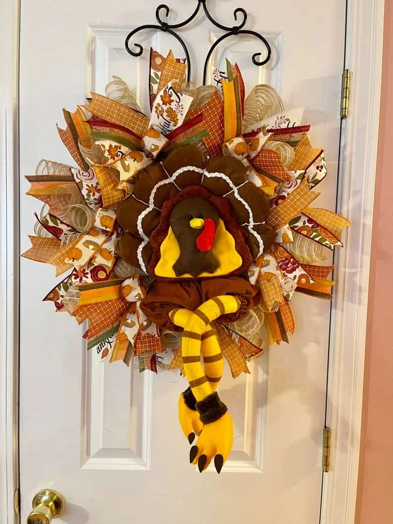 10. Zapato con pavo para Día de Acción de Gracias