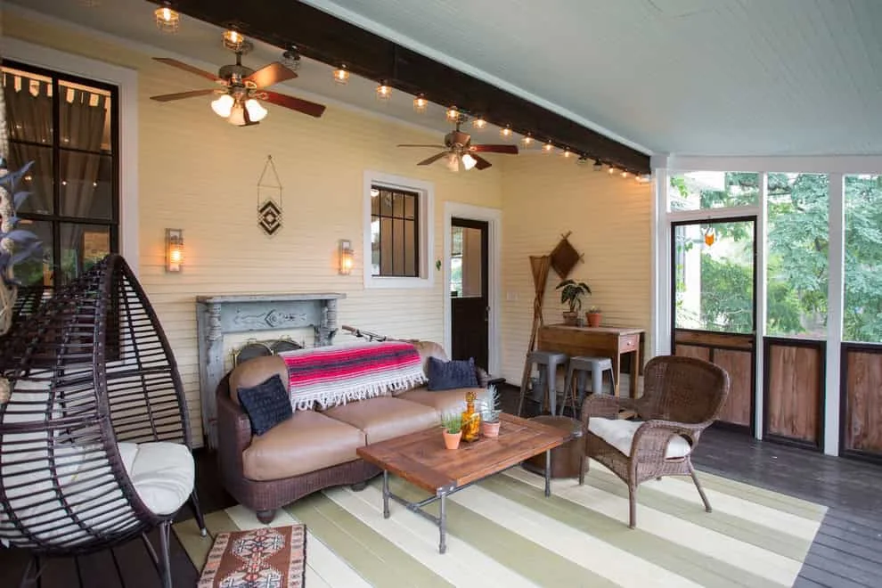 3. 纳什维尔家中的戏剧性图案与色彩