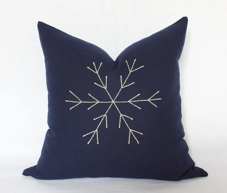 13. 极简雪花枕套