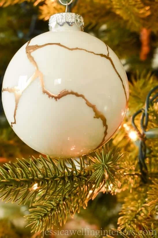 Manualidades navideñas por el método kintsugi