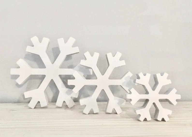 Wooden Snowflakes