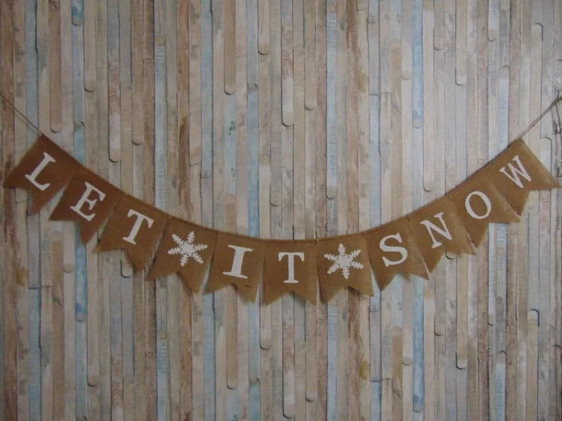 12. Banner „Lass uns Schnee“