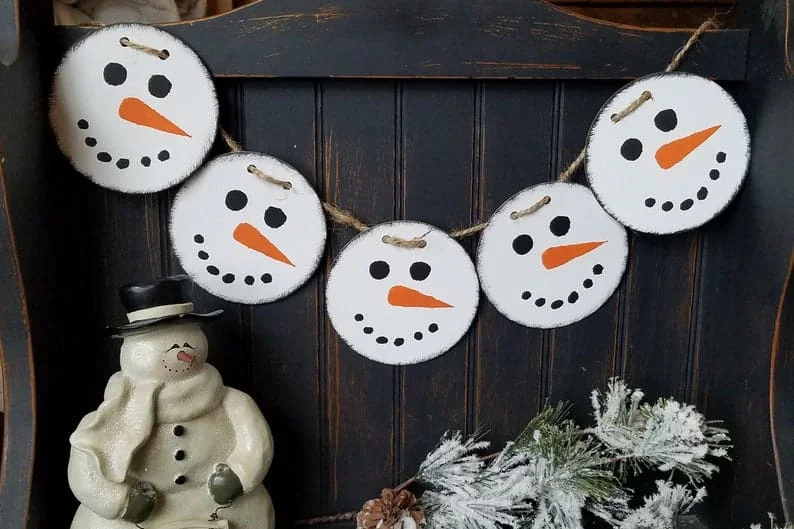 10. Banner mit Schneemann