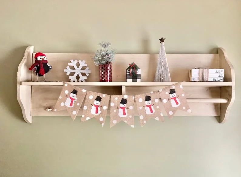 13. Banner mit Schneemann