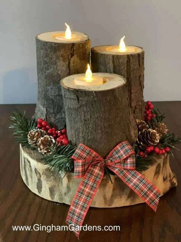 15. Rural Christmas Centerpiece