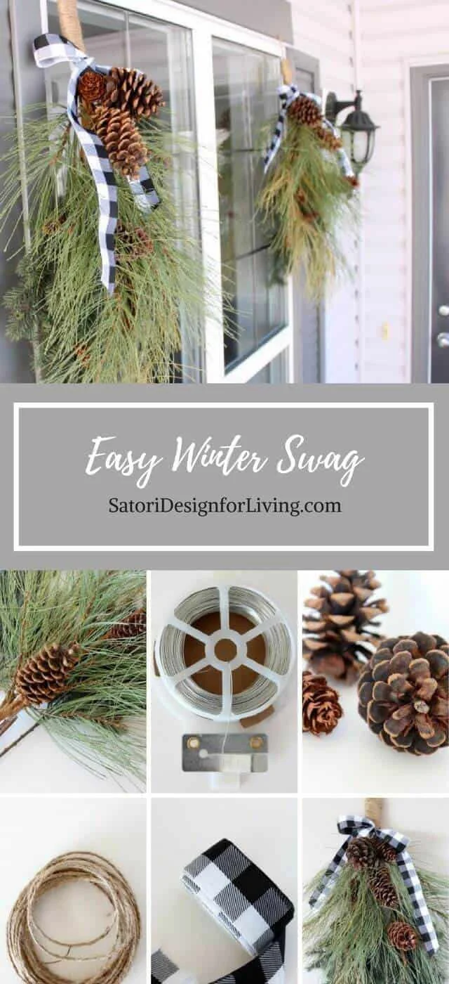 5. Guirnalda de invierno hecha a mano