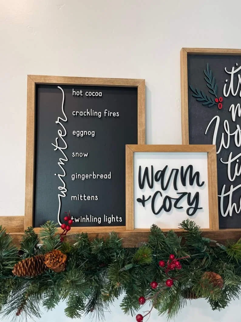 Winter List Sign